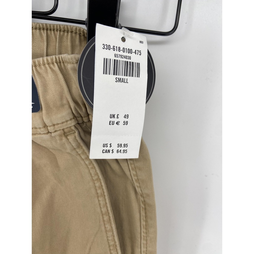 Hollister Pants Mens Small Tan Relaxed Jogger Advanced Stretch Cargo Casual - Picture 4 of 11